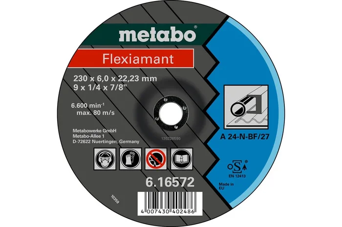 Flexiamant 125 x 4,0 x 22,23 acier, SF 27 – METABO – 616680000