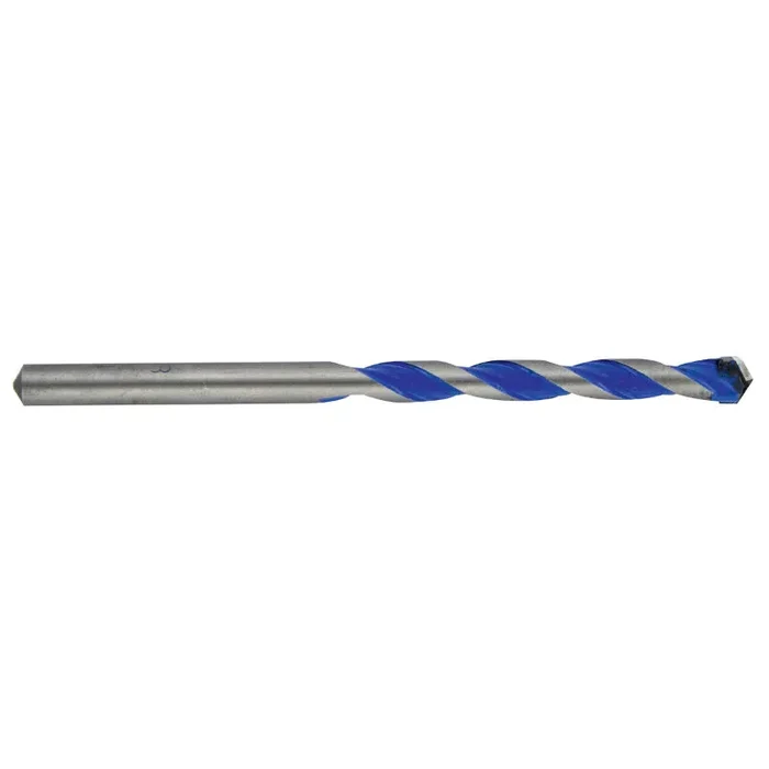 Foret 3en1 métaux bétons bois -Plaquette carbure affûtée -queue cylindrique / L: 100 Ø: 6 TIVOLY – 11901720600