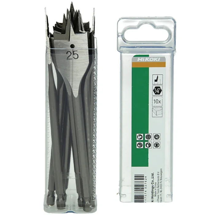 Foret à bois plats 34 x 400 mm avec queue hex. 1/4″ – HIKOKI – 781780