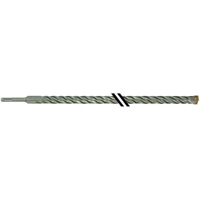 Foret bétons 2 taillants SPEEDER2 -L460mm -Pointe de centrage -Quadruple goujures -SDS+ / L: 450 Ø: 25 TIVOLY – 10931432500