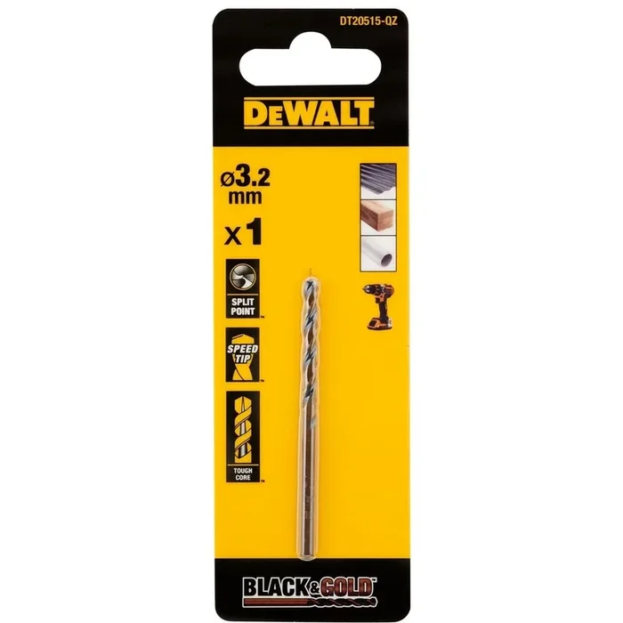 Foret HSS-G 3,2 x 36 x 65 mm – DT20515-QZ – DEWALT