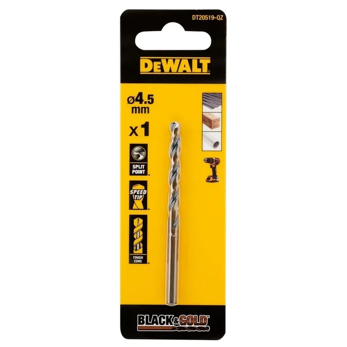 Foret HSS-G 4,5 x 47 x 80 mm – DT20519-QZ – DEWALT