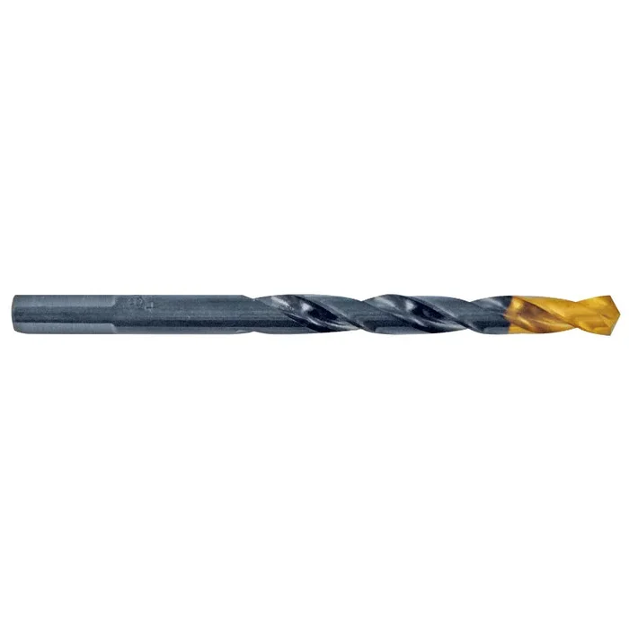Foret métaux STEAMTIN HSS taillé meulé -Revêtu TiN -DIN338 -h8 -Pointe en croix -Queue à 3 méplats Ø: 4.8 L: 86 TIVOLY – 11453110480