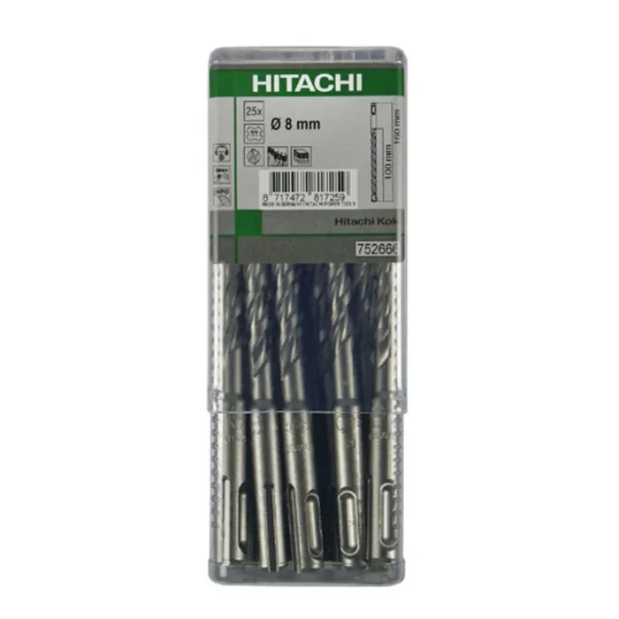 Foret SDS-plus 4×160 mm – Lot de 25 – HIKOKI – 782652