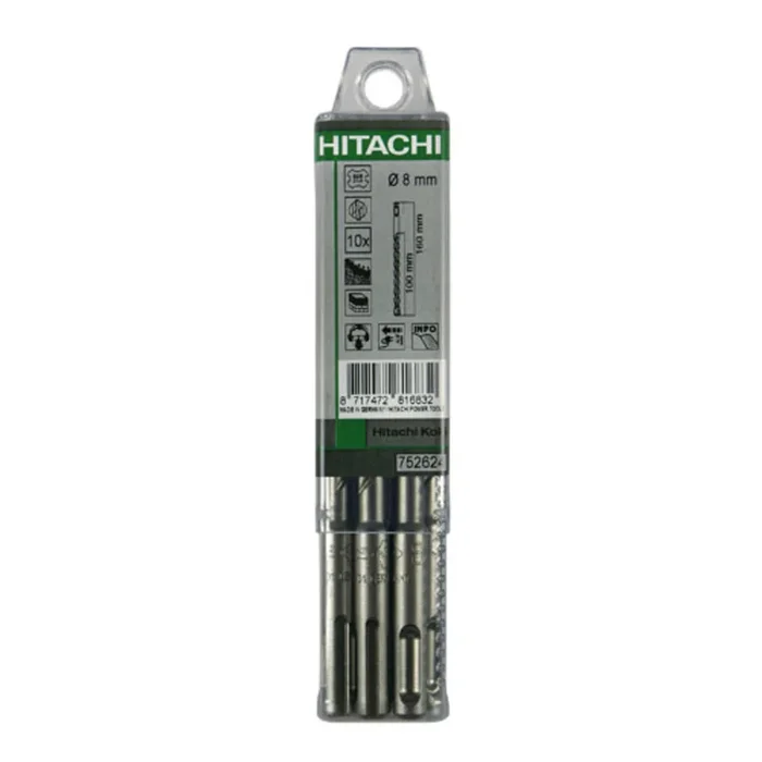 Foret SDS-plus 6×310 mm – Lot de 10 – HIKOKI – 782617