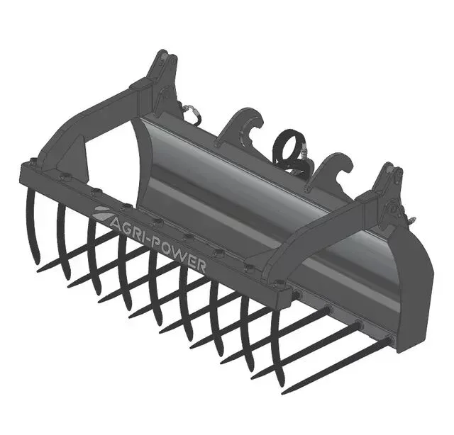 Fourche a grappin ap-fg avec dents longueur 1700 caterpillar