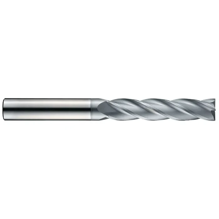 Fraise de finition carbure -Revêtue ALCRONA -TivolyNorm -Z4 -Hél. 30° -Chanfrein -Extra longue / Ø: 8 0 TIVOLY – 82366210800