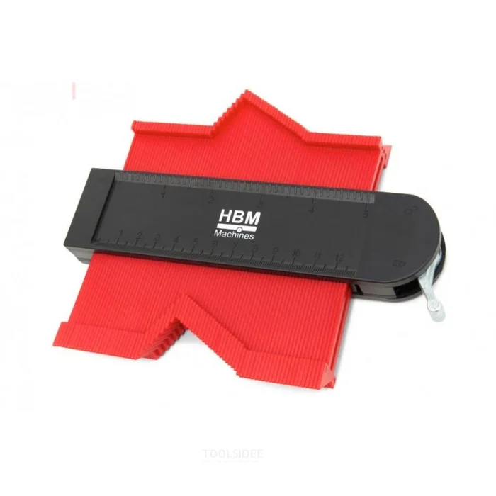 Gabarit de profil magnétique professionnel HBM 180 x 130 x 21 mm avec verrouillage