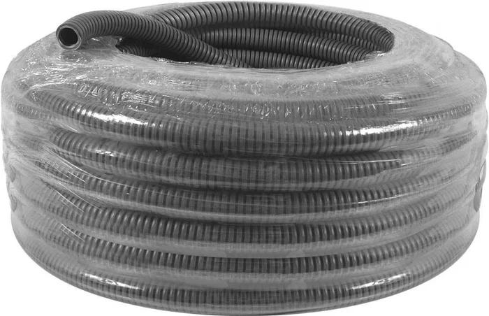 Gaine annelée avec tire-fil – Gris – 3340