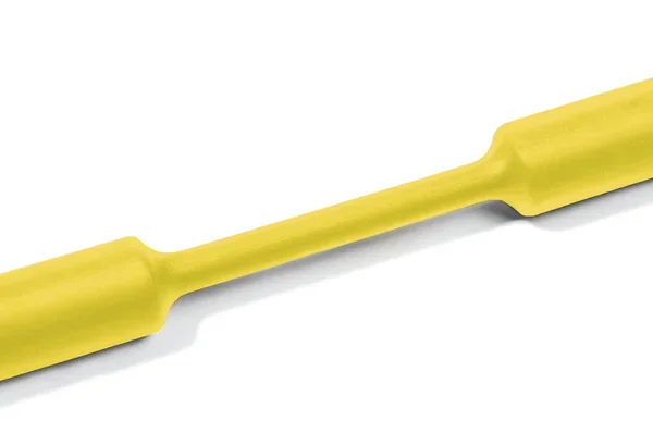 Gaine thermorétractable HellermannTyton, Diam. 3mm, Long. 30m, Rétreint 3:1, Jaune