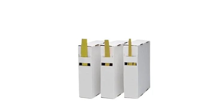 Gaine thermorétractable RND, Diam. 3.2 → 1.6mm, Long. 15m, Rétreint 2:1, Jaune