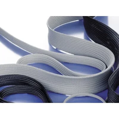 Gaine Tressée en Polyester, Long. 25m, Noir