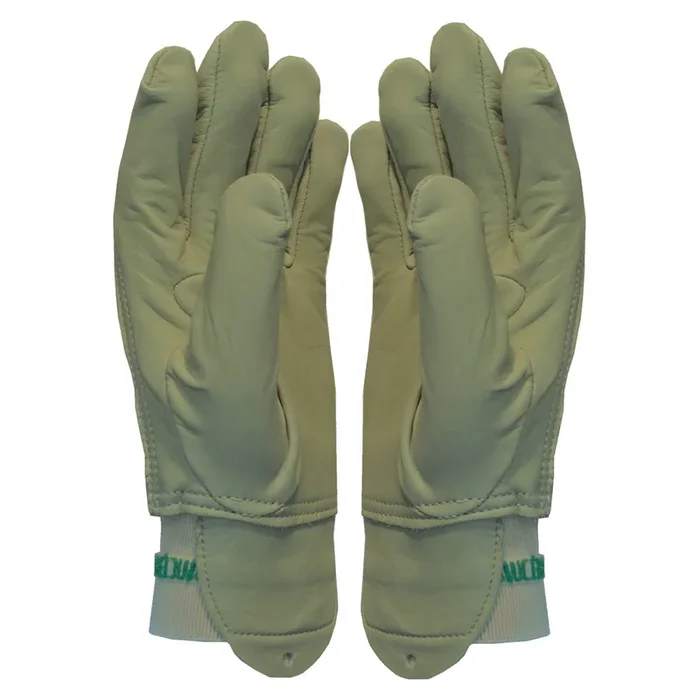 Gant de protection cuir vert grand confort travaux extérieurs
