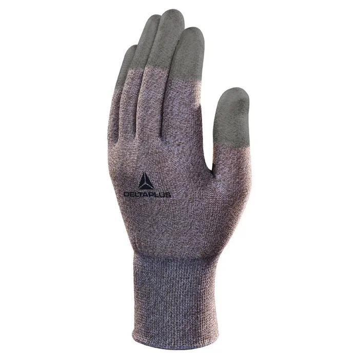 GANT DELTA PLUS ANTISTATIQUE TRICOT CUIVRE/POLYAMIDE – ENDUCTION PU BOUTS DES DOIGTS -VV792BC0