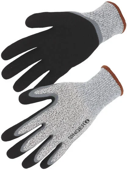 Gant PEHD Coupure D Paume enduite nitrile double enduction Doublé acrylique – SINGER – PHD500ICE