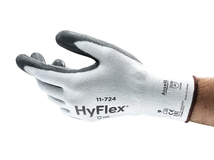 Gants de manutention Ansell 11-724, Taille 8, Résistant à l&rsquo;abrasion, 1 Paire, Blanc