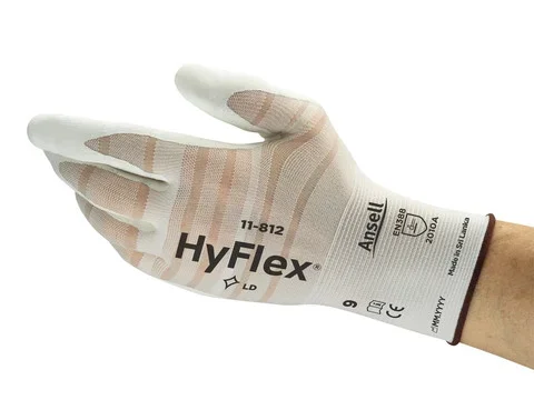 Gants de manutention Ansell 11-812, Taille 10, Résistant aux coupures, 1 Paire, Blanc