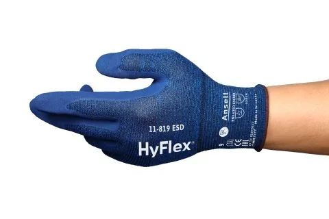 Gants de manutention Ansell 11-819, Taille 11, Résistant à l’abrasion, usage spécial, 1 Paire, Bleu