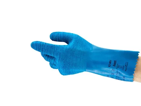 Gants de manutention Ansell 62-401, Taille 11, Thermique, 1 Paire, Bleu