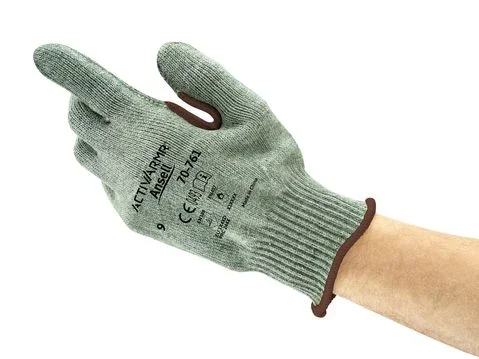 Gants de manutention Ansell ActivArmr 70-761, Taille 9, Résistance abrasion et coupures, 12 Paires, Gris