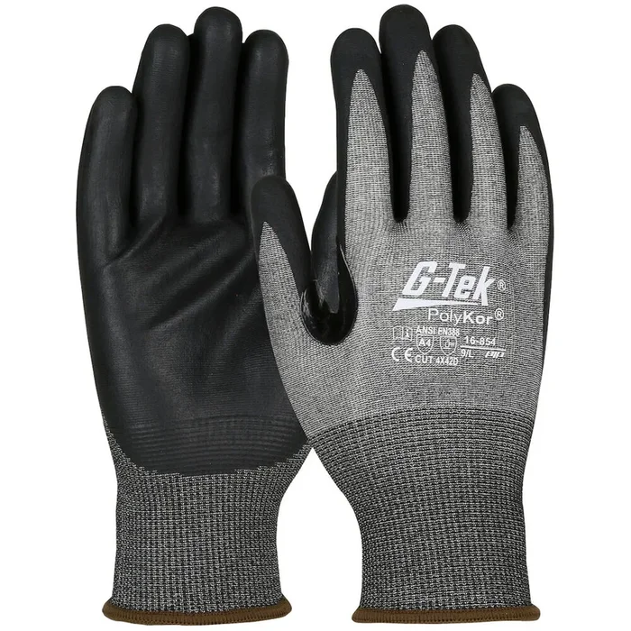 Gants doublure enduction nitrile PolyKor poivre et sel – Lot de 12 – G-TEK – 16-854