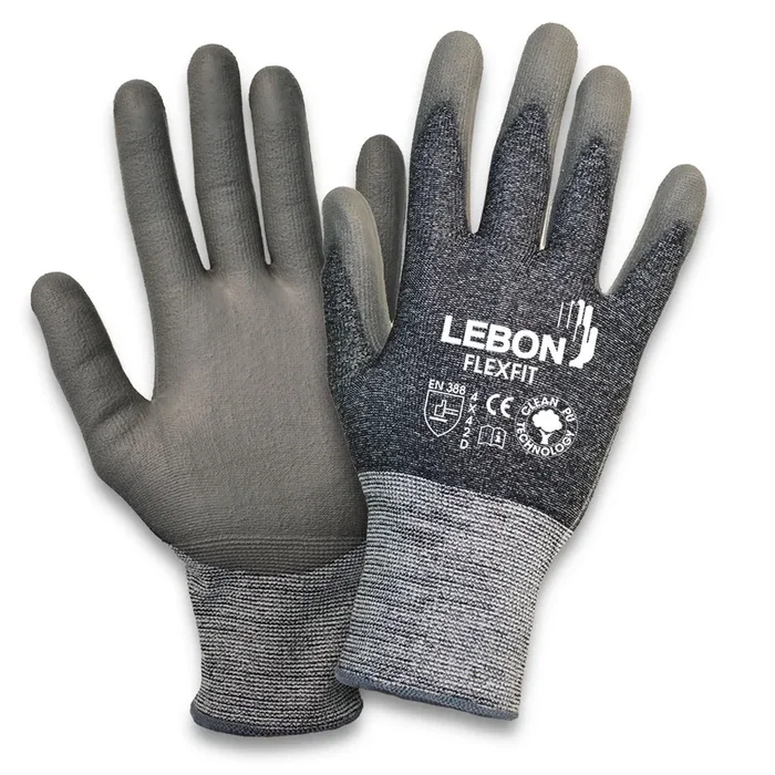 Gants Lebon Protection FLEXFIT-7, Taille 7, 10 Paires, Gris