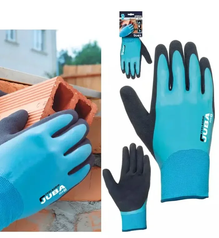 Gants manutention nylonlatex bleu m (h259)