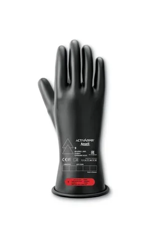 Gants pour électriciens isolés Ansell RIG011B, Taille 7, Protection électrique, 1 Paire, Noir
