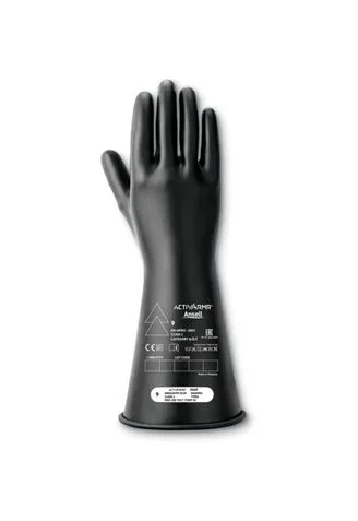 Gants pour électriciens isolés Ansell RIG114B, Taille 6, Sécurité électrique, 1 Paire, Noir