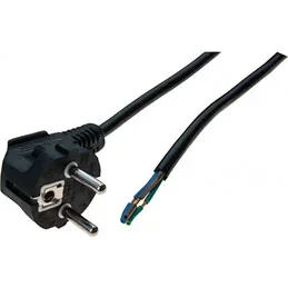 Générique ecf-808012 câble électrique noir 3 m cee7/7