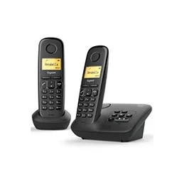 Gigaset al170a duo téléphone dect identification de l’appelant noir