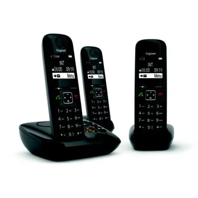 Gigaset as690a trio téléphone analog/dect noir