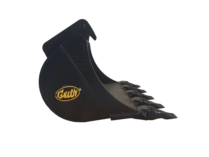Godet 600mm dents Feurst FKMCE pour coupleur Geith QR30 – H02 600 QR30