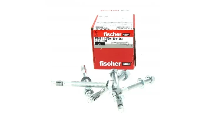 Goujons d’Ancrage FBN II Ø 10 x 126 mm Acier Electrozingué – Boîte de 20 – Fischer