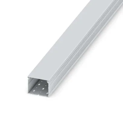 Goulotte Phoenix Contact CD, Longueur 2m, Largeur 80 mm, Profondeur 60mm Ouvert, en PC/ABS Gris