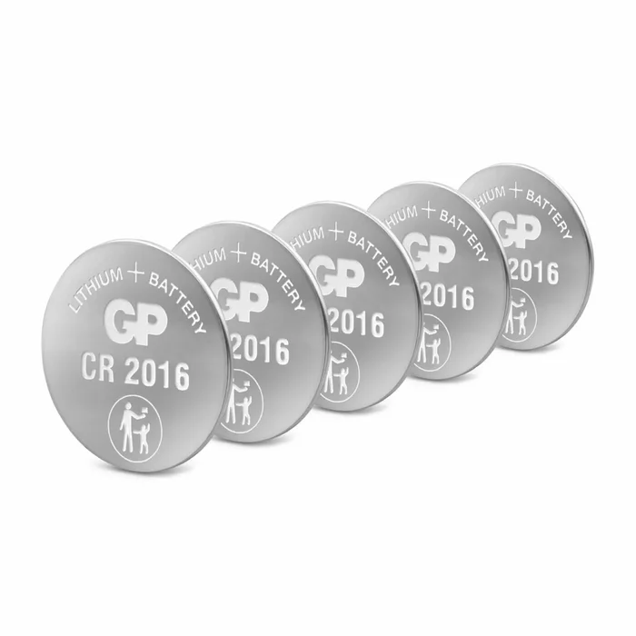 GP Pile bouton au lithium 3V (5pcs) – CR2016 – 0602016C5