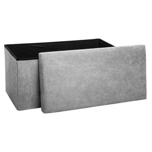 Grand pouf pliable en velours ARMAND