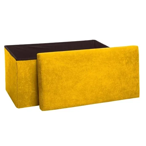 Grand pouf pliable en velours ARMAND