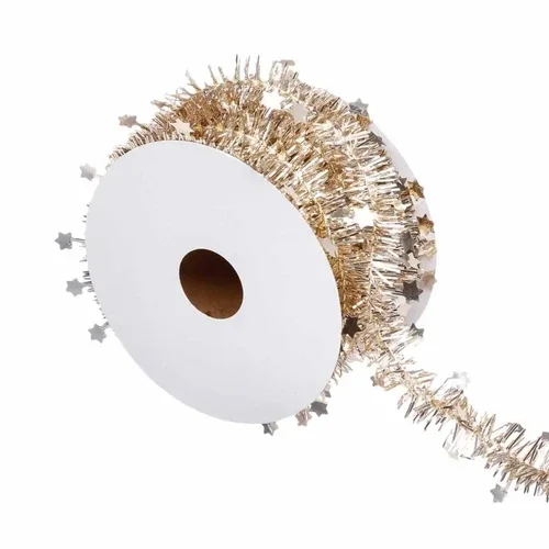 Guirlande de Noël Fine Etoile doré 3 m
