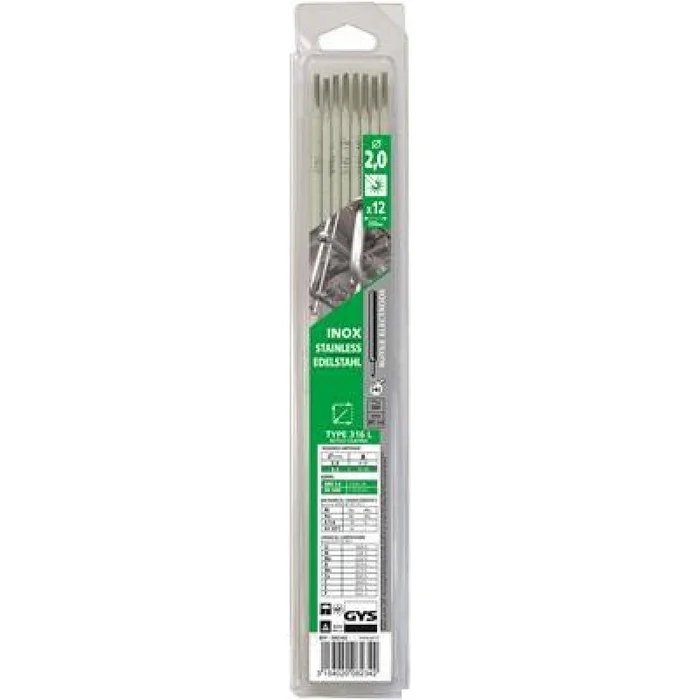 GYS Electrodes spéciales inox O2,0mm (x12)