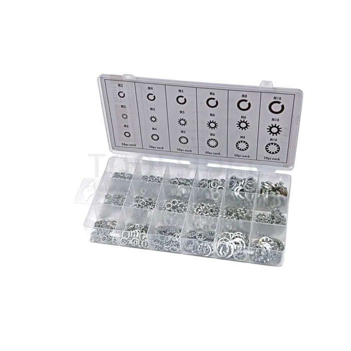 HBM Assortiment de 720 pièces pour rondelles élastiques