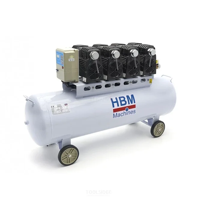HBM Compresseur professionnel silencieux 200 litres SGS