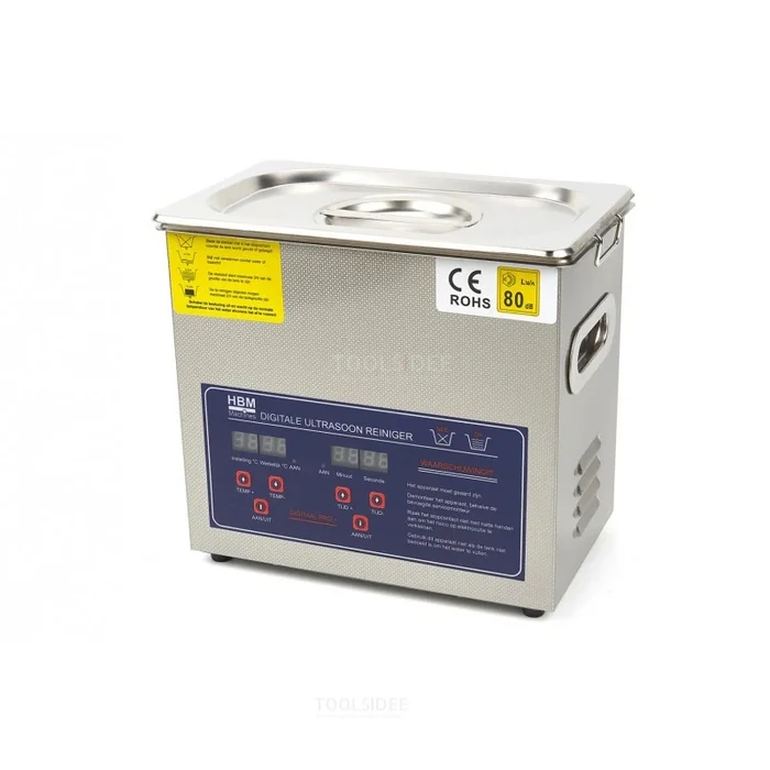 HBM Nettoyeur à ultrasons professionnel 3,2 litres