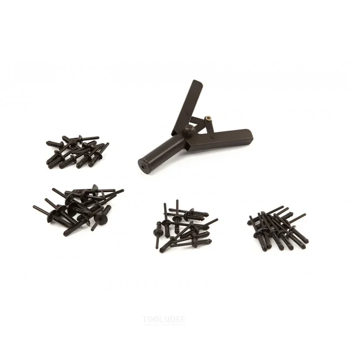 HBM Pince à rivets pop comprenant 40 rivets pop en plastique