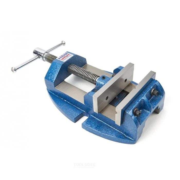 HBM Pince professionnelle pour perceuse, fraiseuse avec mâchoire en V 105 mm