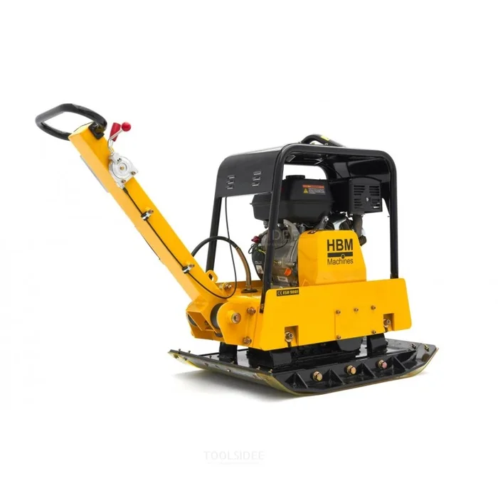 HBM Professional 13 HP – 38KN Plaque vibrante réversible 820 x 650 mm, y compris les roues et la plaque de protection de pavage