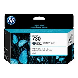 Hp cartouche d’encre 730 designjet noir mat, 130 ml