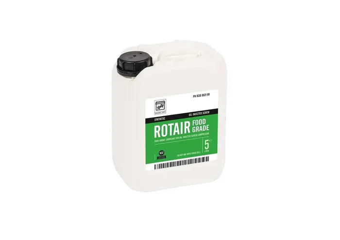 Huile de qualité pour compresseurs à vis ROTAIR Foodgrade, huile alimentaire 5L