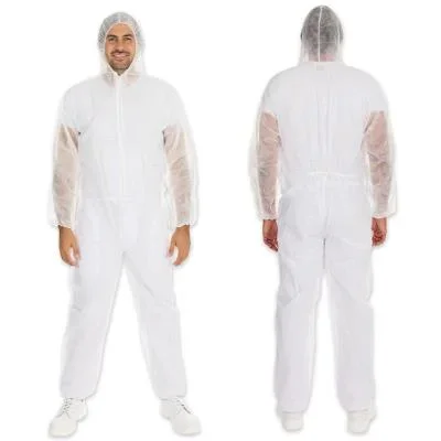 HYGONORM Combinaison PP LIGHT avec capuche, blanc, XL