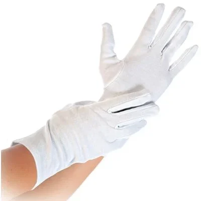HYGOSTAR Gant en coton ‘BLANC’, L, blanc